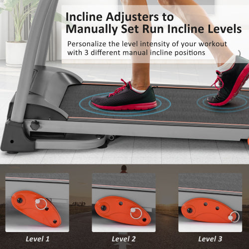 Easy Folding Treadmill for Home Use with 1.5HP Electric Motor for Running, Jogging & Walking