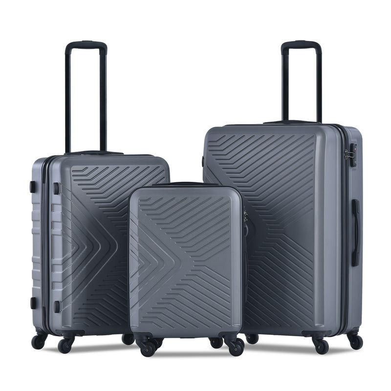 3 Piece Luggage Sets Lightweight Suitcase with TSA Lock 20" 24" 28"